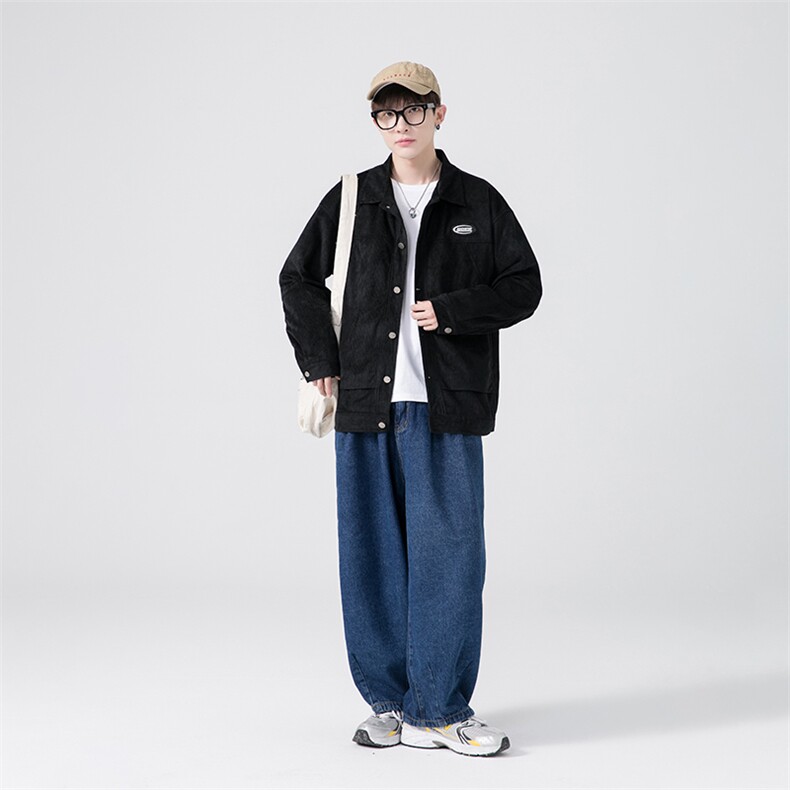 春秋季百搭休闲宽松灯芯绒夹克男士JK151-P60,男装夹克,星座1204