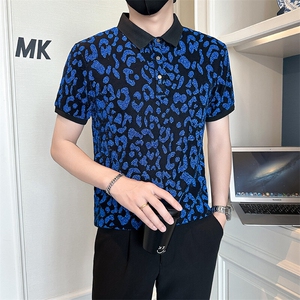 店主风社会小伙男士夏季翻领POLO衫男日常上衣301A-1/PL115/P53图片