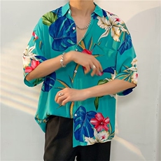 夏季新款衬衫潮流慵懒男方领衬衫DC815P32，男装衬衫，星座1116-2