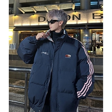 现货假两件格子羽绒棉衣抖音得物二开冬季棉服加厚外套BMY207，男装棉衣，电商A486