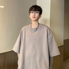 量大优供视频230g重磅纯棉短袖T恤男NT248-特P19控38，男装T恤，电商B367