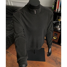 冬季保暖设计感拉链内搭双面德绒打底衫男女潮XZ811A-DR06-特P28，男装T恤，星座811A