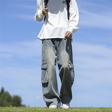 C315-G3063现货数据工装高质量牛仔裤(P65X89)外景3，男装牛仔裤，电商C315