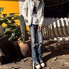 有货DK1157-特批45抖音天猫高质量牛仔裤窄版显瘦直筒裤，男装牛仔裤，星座603-2