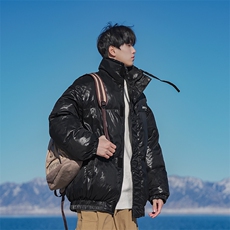 B225-W8636-P126-X158---聚酯纤维--印花袖子可拆卸棉服，男装棉衣，电商B225
