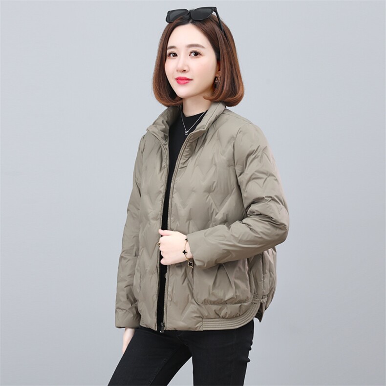 时尚气质休闲短款翻领羽绒服女冬装新款保暖外套,女装羽绒服,依恋蒂丝