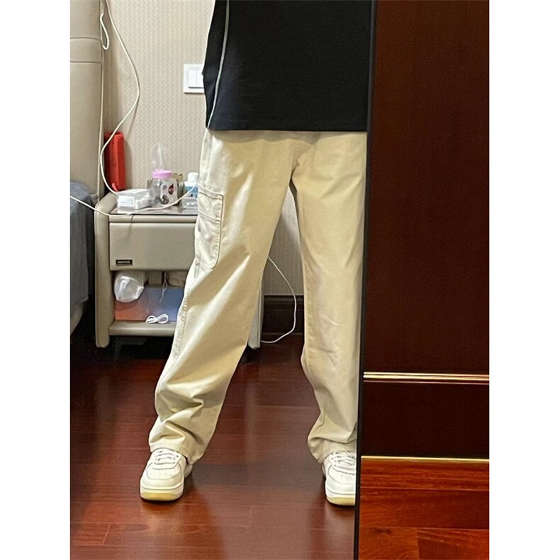 【有货】米杏色工装裤男款美式复古cleanfit裤子1007-KZD43WW-P45,男装工装外套,星座1007（原301D）