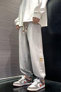 休闲裤男秋季新款宽松阔腿直筒潮流运动裤K661-P45图片