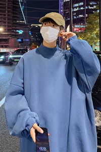 男装加绒 加厚 打底衫 基础款 高领卫衣B239-W222-P38图片