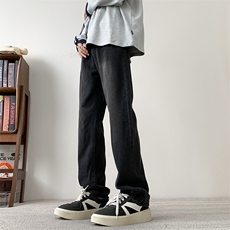 现货主推款加大码纯色直筒牛仔裤男XZ-310A-2BK305P50控78，男装牛仔裤，星座310A-2