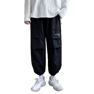 秋季男降落伞宽松直筒高街潮牌工装休闲长裤K807p25图片