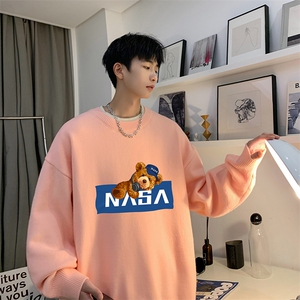 控78 假两件毛衣男大码加绒针织衫男毛线衣M80247-P55  加绒P70图片