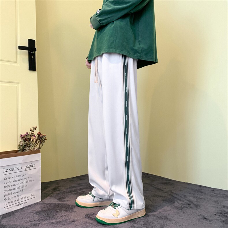 休闲裤男美式潮牌街头vieb条纹长裤宽松直筒运动裤子K060-P35,男装休闲裤,星座308B-1