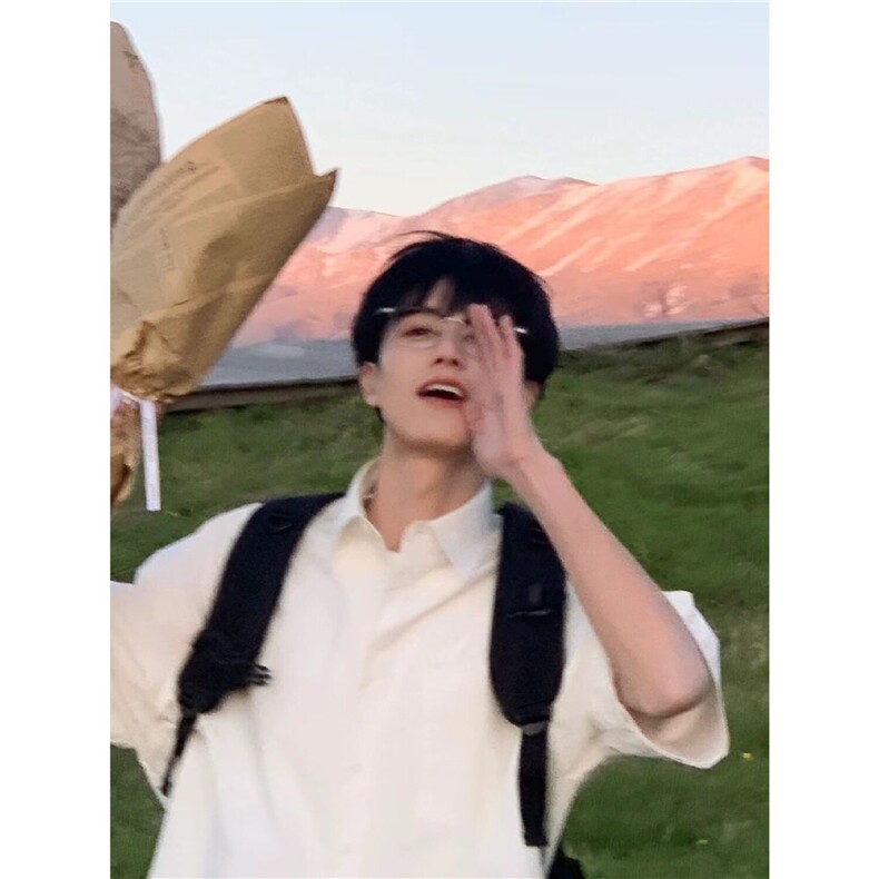 白色短袖衬衫男夏季冰感日系cityboy衬衣半袖少年感穿搭CS520,男装T恤,星座1116A（原606A-3）