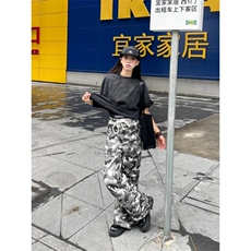 【有货】迷彩工装裤男款直筒宽松破坏感帆布裤子N0089CC-特P55，男装工装外套，星座1007（原301D）
