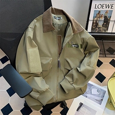 W389-P75春季户外设计感飞行员外套宽松机车服工装夹克棒球服，男装夹克，星座911-1