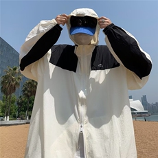 2023港风文艺连帽防晒衣男春夏宽松潮流长袖夹克复古百搭，男装夹克，星座716-4