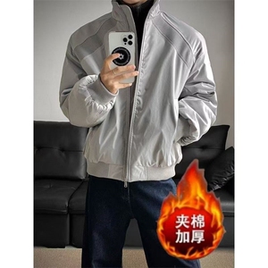 【001】立领外套男加厚加棉宽松休闲夹克棉服上衣A079-M669-P75图片