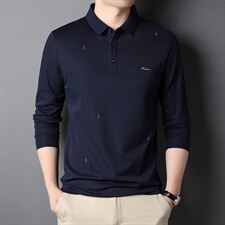 2023年春款男士上衣POLO长袖T恤P60，女装T恤，电商D223-1