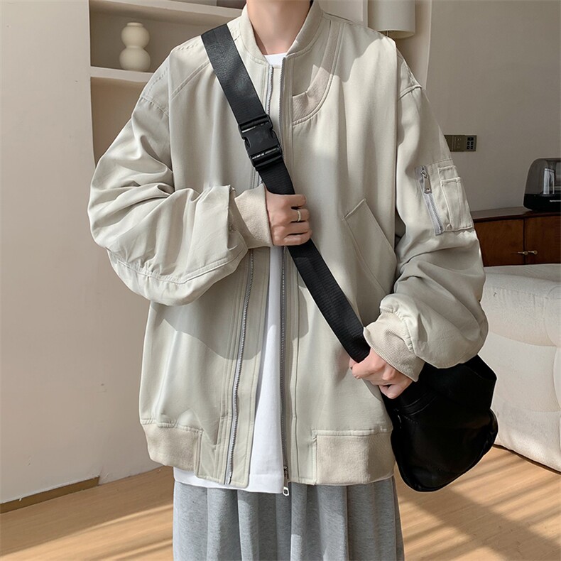 2025秋季新款美式高街飞行夹克男士潮流棒球服外套D368P118,男装夹克,电商A335-1（原A458）