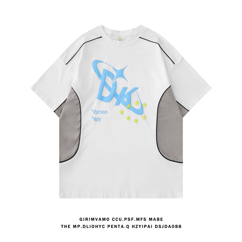 白底佛电商A188-DT7009-TP45230克32支双纱精梳100棉T恤控75，男装T恤，电商A188