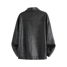 2025新款翻领经典款皮衣皮夹克1409-6607-P60，男装夹克，星座1409