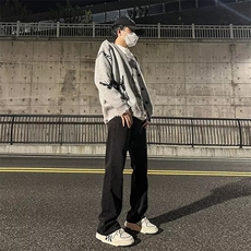 美式高街牛仔裤男韩版潮流痞帅气2024秋冬新款ins长裤RK1159-P45，男装牛仔裤，星座412-2
