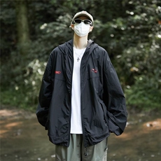 冰丝凉感防晒风衣外套男女新款宽松连帽防晒服冲锋衣W9310/P50，男装防晒衣，星座506
