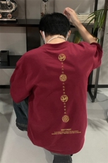 已做版权新中式宽松潮牌潮T恤嘻哈风短袖T00-P28，男装T恤，星座205-5