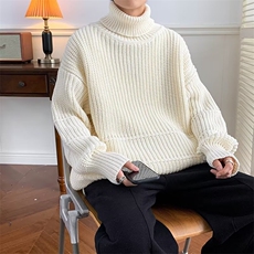 B302P48秋冬男生毛衣打底衫宽松休闲男装高领线衫，男装T恤，星座512-6