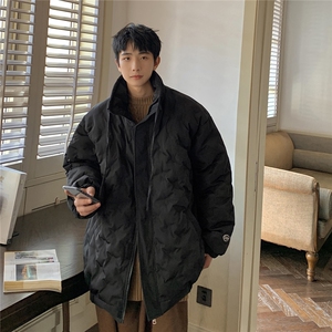 1定制面料棉衣港风半高领大码M-5XL情侣棉服外套男8707P125控168图片