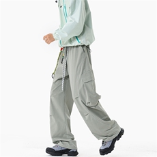 秋季防风拼接大口袋大码防泼水户外休闲冲锋裤男K24036-特P55控98，男装休闲裤，电商A001-1