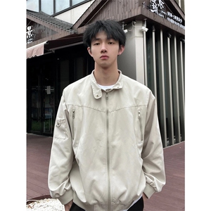 网图有货 美式高街立领工装飞行夹克男拉链设计感棒球服 A320-P65图片
