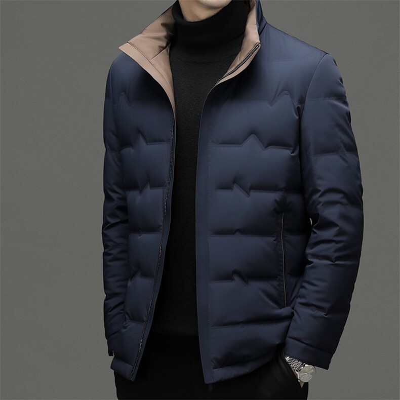 CSYR96717钱塘2020-2中年男士时尚休闲简约冬季厚款羽绒服P270,男装羽绒服,钱塘207-2
