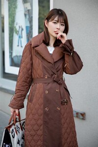 2021 新款长风衣设计款羽绒服图片