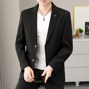 507A-X815-P115  2025休闲西服男士春秋款针织时尚潮流中青年单西图片