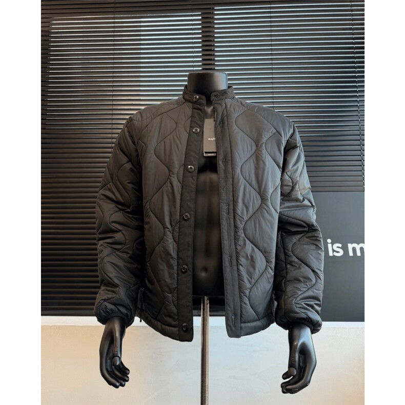 AA2104 P95轻便棉服葫芦格单排扣棉衣外套绗缝内胆防泼水轻薄立领图片