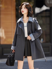 2025新款秋装风衣时尚潮流百搭短款风衣，女装风衣，姿萝菲