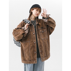 秋季牛仔夹克炒砂洗工艺休闲多口袋情侣上衣外套2019/P98/k148，男装夹克，星座202-3
