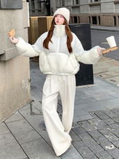 水衣源2768款短款泡芙加厚保暖羽绒服面包服外套女，女装羽绒服，水衣源