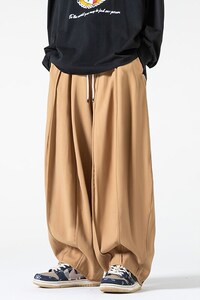 春夏 大码港风男女中性风日系宽松工装阔腿裤灯笼裤潮 K230/P70图片