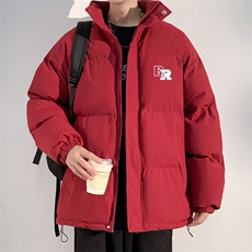 2024冬季新款港风光影墙大码字母印花棉衣M-5XHM24753-8-特P55，男装棉衣，电商A022