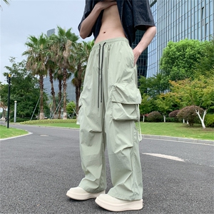 美式口袋工装裤潮牌高街oversize宽松束脚休闲长裤 AK9527-P48图片