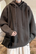 8XL-M特大码毛衫高质量连帽套头宽松毛衣情侣针织衫外套MY1210P75，男装针织衫/毛衣，电商D206-1