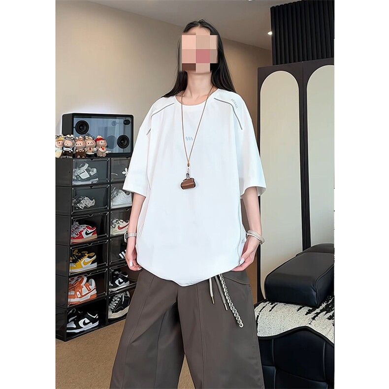 重磅凉感索罗娜短袖t恤男女cp196-特p40,男装T恤,电商B371