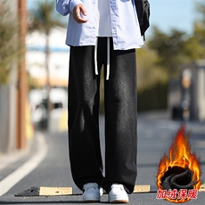 冬季加绒加厚牛仔裤男棉裤秋裤保暖抗寒宽松直筒裤子113-1-P46，男装牛仔裤，星座1006-1