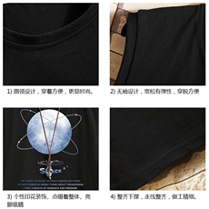 BX25241-P20港风运动汗背心男大码汗衫男无袖T恤男砖墙，男装T恤，电商A040A
