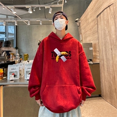 特P43控78秋季360G麂皮绒印花宽松休闲连帽卫衣JWY3268，男装卫衣，电商B370