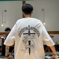 量大优供视频230g重磅纯棉短袖T恤男NT176-特P19控38，男装T恤，电商B367