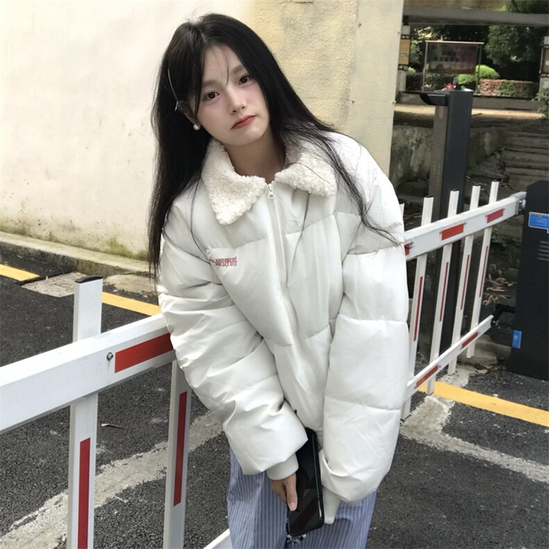 A553-P88冬季翻毛领设计感棉服外套,男装棉衣,星座911
